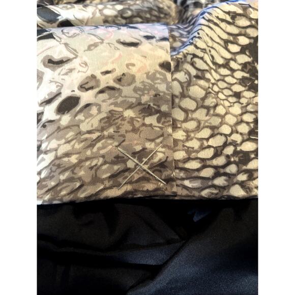 Boston Proper Sheath Dress Women's Size 6 Animal Print Satin Sleeveless Mini - Picture 15 of 15